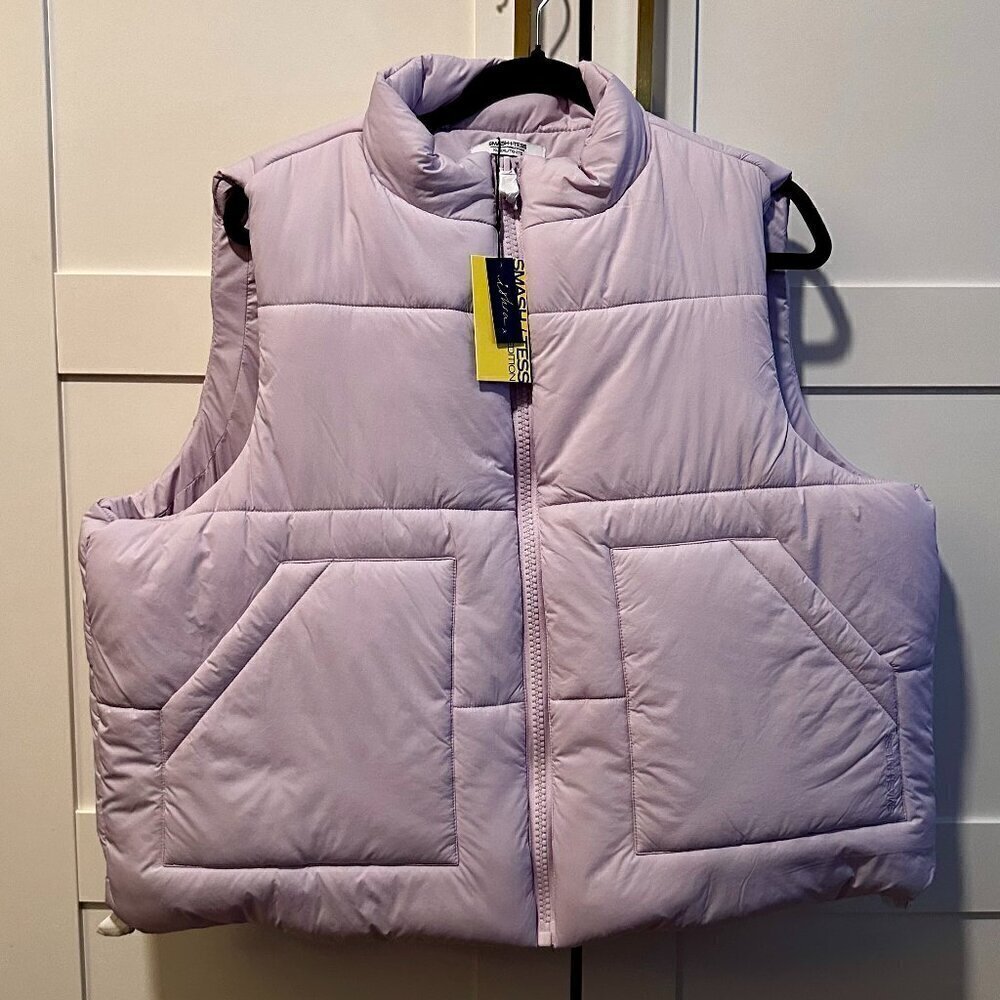 NWT Smash + Tess x Iskra On the Go Puffy Vest in Lilac- Xl/2XL - Picture 3 of 7
